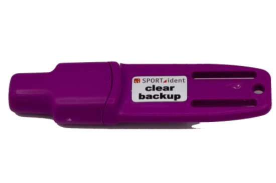 Picture of "Clear Backup Memory" Instruction Finger Stick