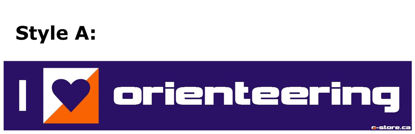 Picture of I Love Orienteering Bumper Sticker