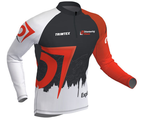 Picture of Orienteering Ottawa Longsleeve Race Shirt - Dark